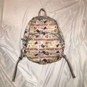 Harajuku Lovers Gwen Stefani backpack hard work